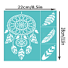 Self-Adhesive Silk Screen Printing Stencil X1-DIY-WH0338-301-2