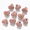 Flocky Acrylic Beads X-FIND-R079-04-3