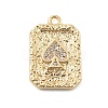 Brass Micro Pave Cubic Zirconia Pendants KK-D283-30G-03-1