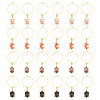 HOBBIESAY 6 Sets Alloy Enamel Wine Glass Charms AJEW-HY0001-49-1