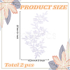 2Pcs Plum Blosssom Cotton Computerized Embroidery Sew on Patches PATC-LP0001-03-2