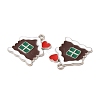 Christmas Alloy Enamel Pendants X-ENAM-D050-13C-01P-2