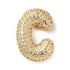 Rack Plating Brass Micro Pave Cubic Zirconia Pendants KK-Q790-01C-G-1