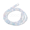 Gradient Color Electroplate Glass Bead Strands GLAA-E042-05-B04-3