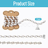 Alloy & Crystal Rhinestone & Plastic Pearl Bead Chains LCHA-TA0001-01-4