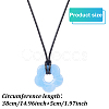 8Pcs 8 Colors Acrylic Flower Pendant Necklaces Set NJEW-AN0001-50-2