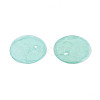 Spray Painted Natural Capiz Shell Disc Charms X1-BSHE-T014-02D-2