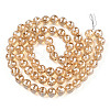 Electroplate Glass Bead Strands EGLA-R041-8mm-09-3