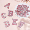 26Pcs Letter A~Z Glitter Powder with Paillette Sew on Cloth Patches PATC-MA0001-54A-4