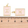 Brass Enamel Pendants KK-CBA62C2-01J-4