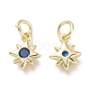 Brass Micro Pave Cubic Zirconia Pendants KK-P188-H02-G-2