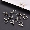 Brass Screw On Clip-on Earring Findings KK-L164-02P-6