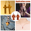 20Pcs Wood Dyed Pendants FIND-PH0010-67-5