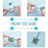 DIY Turtle Gemstone Pendant Making Kits DIY-SC0019-06-4