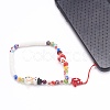 Handmade Lampwork Beaded Mobile Straps for Christmas HJEW-JM00446-03-7