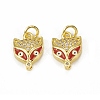 Brass Micro Pave Cubic Zirconia Charms KK-E068-VB029-1-2