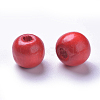 Dyed Natural Wood Beads X-WOOD-Q006-10mm-01-LF-2