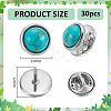 30Pcs Stainless Steel Brooches JEWB-PH01298-2