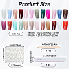 ABS Plastic Pure Color Press On False Nails MRMJ-WH20004-32C-2