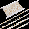 10 Yards Polyester Golden Metallic Wavy Lace Ribbons OCOR-GF0003-81A-7