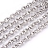 Tarnish Resistant 3.28 Feet 304 Stainless Steel Cable Chains X-CHS-L017-09F-1