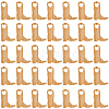 2 Bags Miniature Wooden Cowboy Boots Embellishments Crafts DJEW-SP0001-08-5