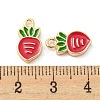 Brass Enamel Charms KK-Q809-21G-3