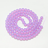Baking Paint Glass Beads Strands X-DGLA-Q023-6mm-DB18-2