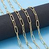 3.28 Feet Soldered Brass Paperclip Chains X-CHC-D025-03G-6