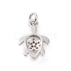 Brass Micro Pave Cubic Zirconia Charms KK-C012-46P-2
