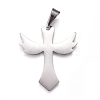 Tarnish Resistant 304 Stainless Steel Pendants STAS-I135-02P-1