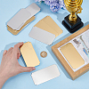 20Pcs 2 Colors Self-adhesive 201 Stainless Steel Type Business Cards AJEW-UN0002-30B-2