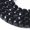 Natural Black Tourmaline Beads Strands G-L537-013B-2