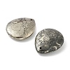 Teardrop Natural Pyrite Pendants G-I125-35A-B-2
