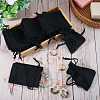 20Pcs Rectangle Polyester Imitation Burlap Packing Pouches Drawstring Bags ABAG-TA0001-95D-6