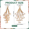8Pcs Brass Micro Pave Cubic Zirconia Pendants KK-BC0014-68-2