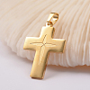 Ion Plating(IP) 304 Stainless Steel Pendants STAS-O075-14G-1