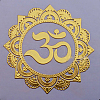 Chakra Theme Self Adhesive Brass Stickers DIY-OC0002-40B-1