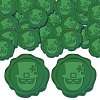 CRASPIRE 100Pcs Saint Patrick's Day Adhesive Wax Seal Stickers DIY-CP0010-17D-1