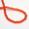 Transparent Glass Bead Strands GLAA-R166-4mm-01B-3