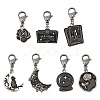 7Pcs 7 Styles DIY Alloy Enamel Pendant Decorations Making Kits FIND-TA0009-04-1