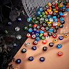 Handmade Evil Eye Lampwork Bead LAMP-PH0002-04-8