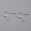 Brass Earring Hooks X-KK-O131-08S-2