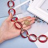 Handmade Imitation Gemstone Style Link Chains AJEW-J034-01C-2