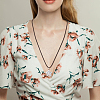 10Pcs 10 Style Natural Mixed Gemstone Star Pendant Necklaces Set with Wax Cords NJEW-AN0001-56-6