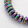 Electroplate Non-magnetic Synthetic Hematite Rondelle Beads Strands G-J216B-M-3