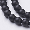 Natural Black Agate Beads Strands X-G-D543-6mm-2
