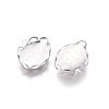 Tarnish Resistant 316 Surgical Stainless Steel Lace Edge Bezel Cups X-STAS-I118-10P-2