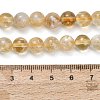Heated Natural Citrine Beads Strands X-G-C293-A03-8mm-5