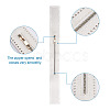 2Pcs 2 Colors Nylon Zipper with Brass Finding DIY-GN0001-01-4